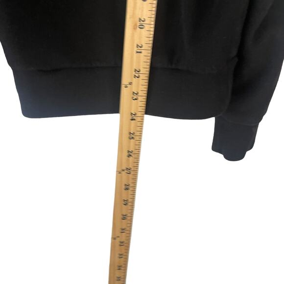 PINK Women's Size Medium Black Cowl Neck Campus Pullover Sweater - Picture 7 of 7